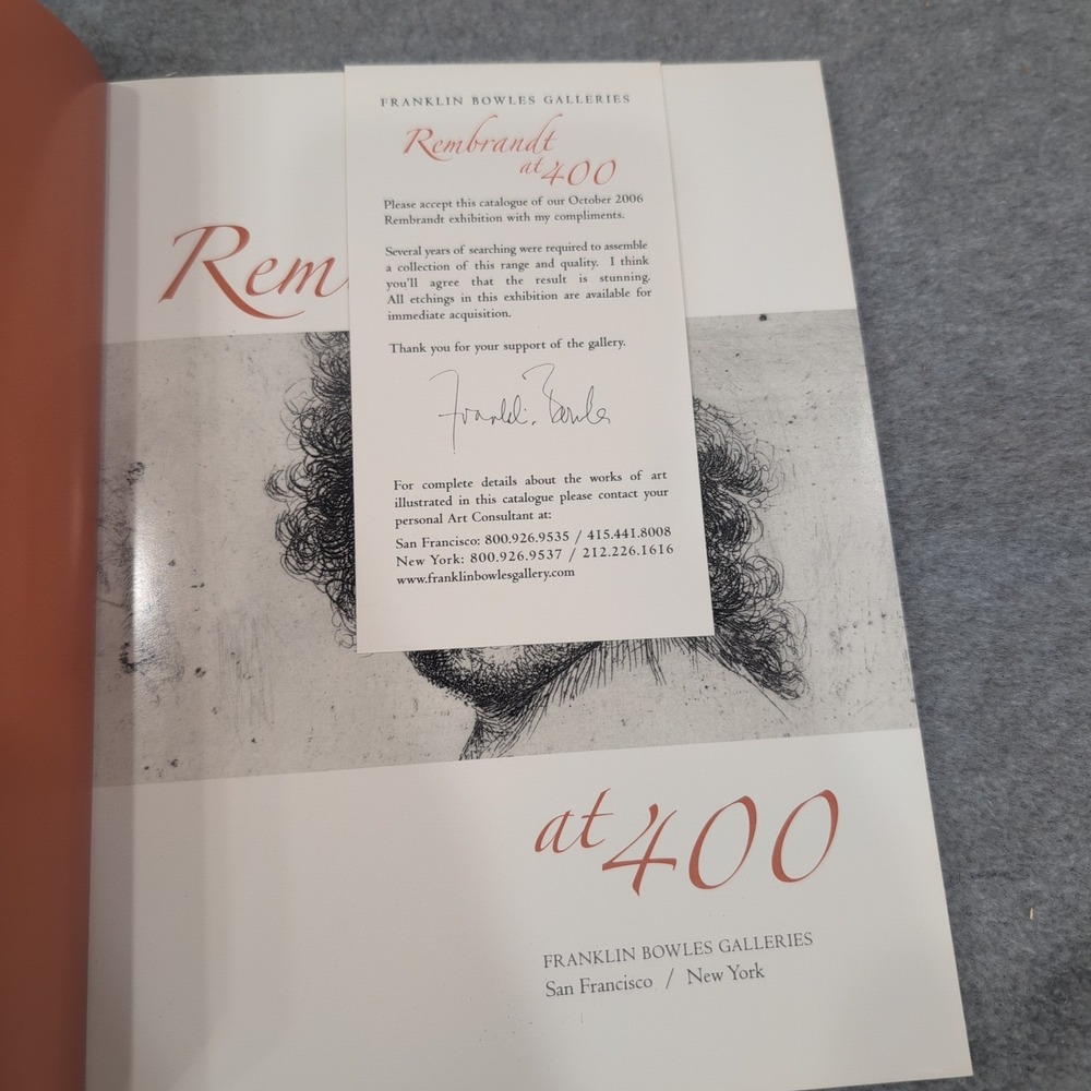 Rembrandt at 400 Art Exhibition Catalogue Franklin Bowles Galleries - Picture 3 of 6